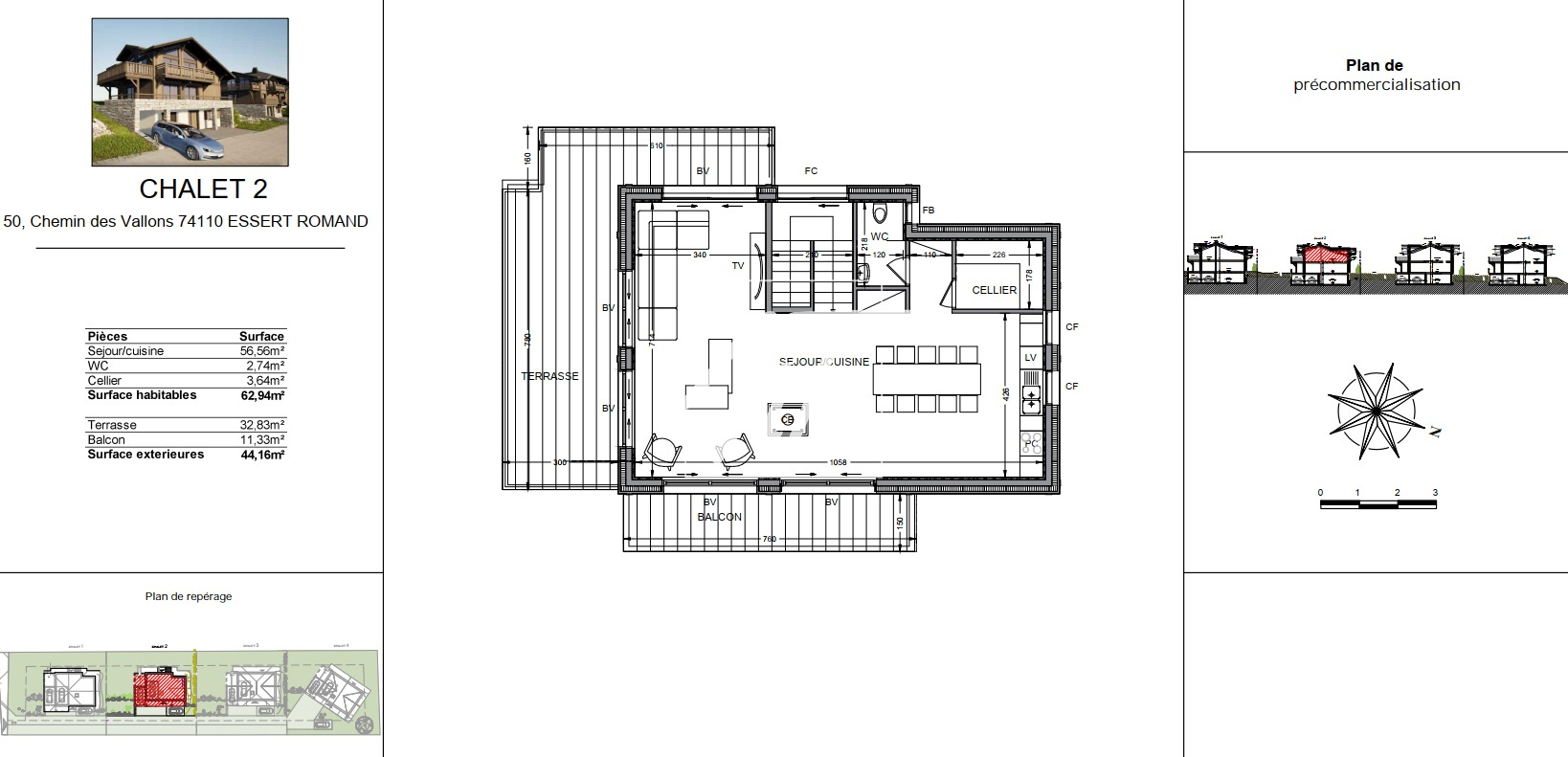 Chalet chaleureux hors d&#39;eau hors d&#39;air, sur mesure