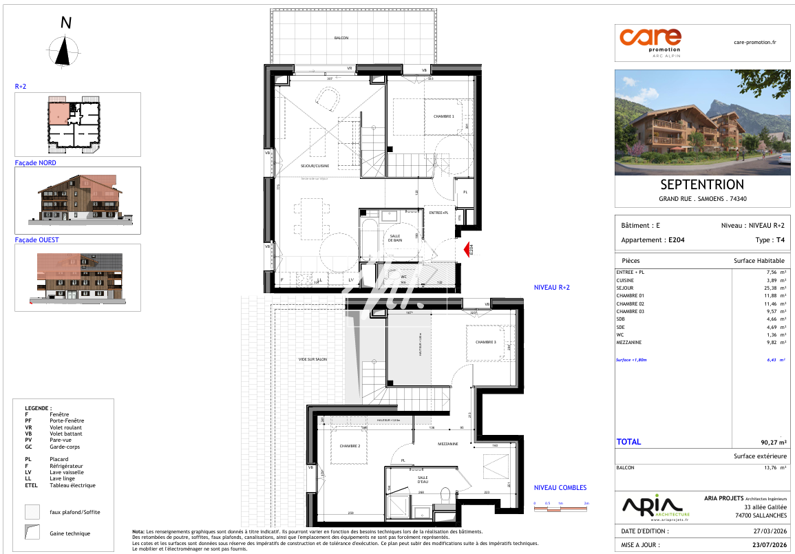 T4 en duplex dans une résidence neuve