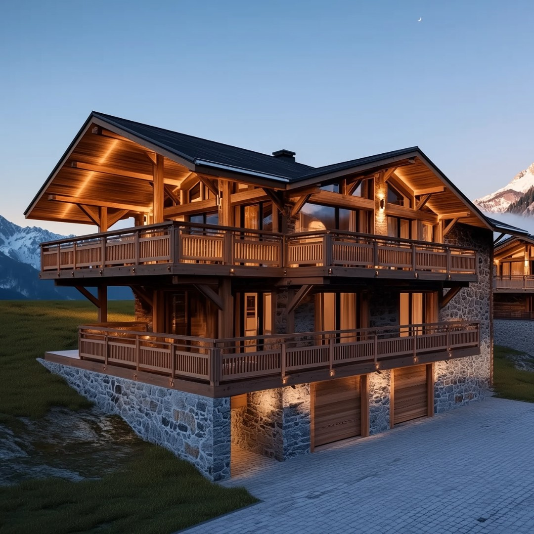 Chalet neuf dans un quartier paisible
