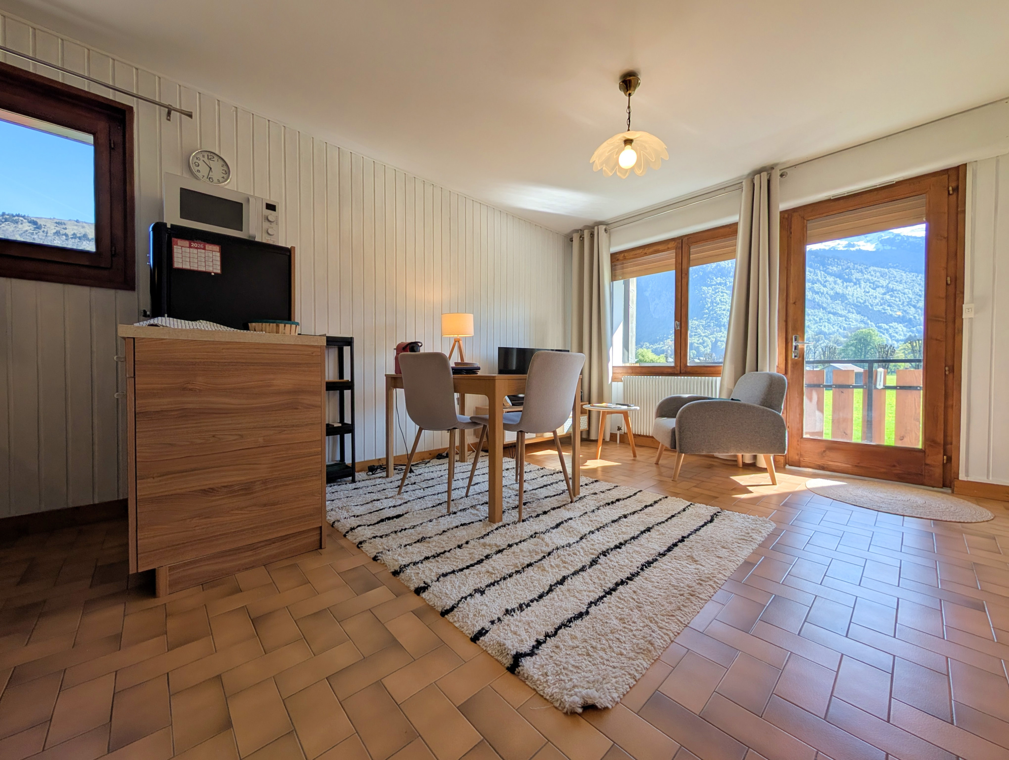 Vaste studio cabine avec une vue à couper le souffle