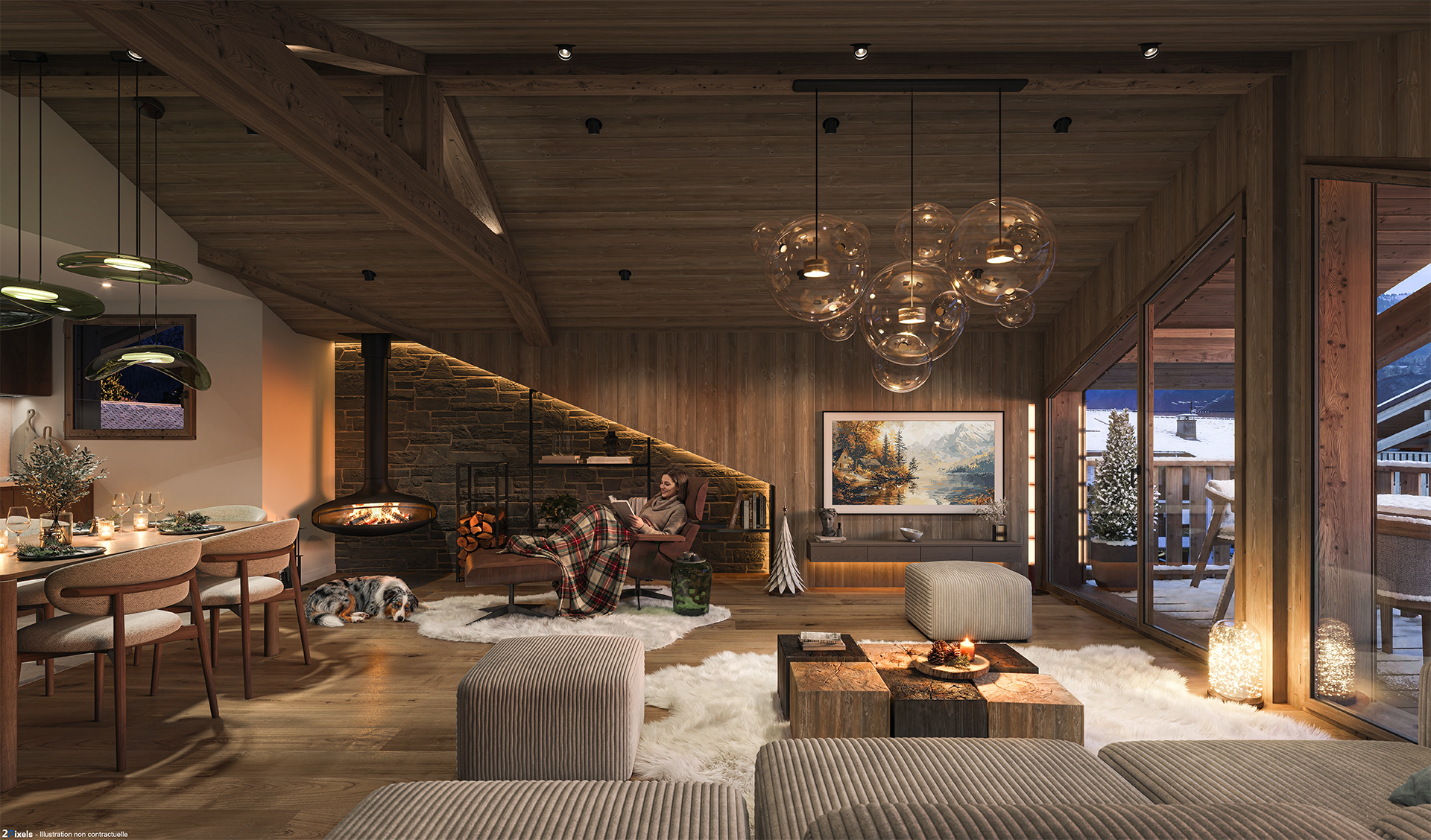 Appartement 5 pièces 117 m2 avec balcons