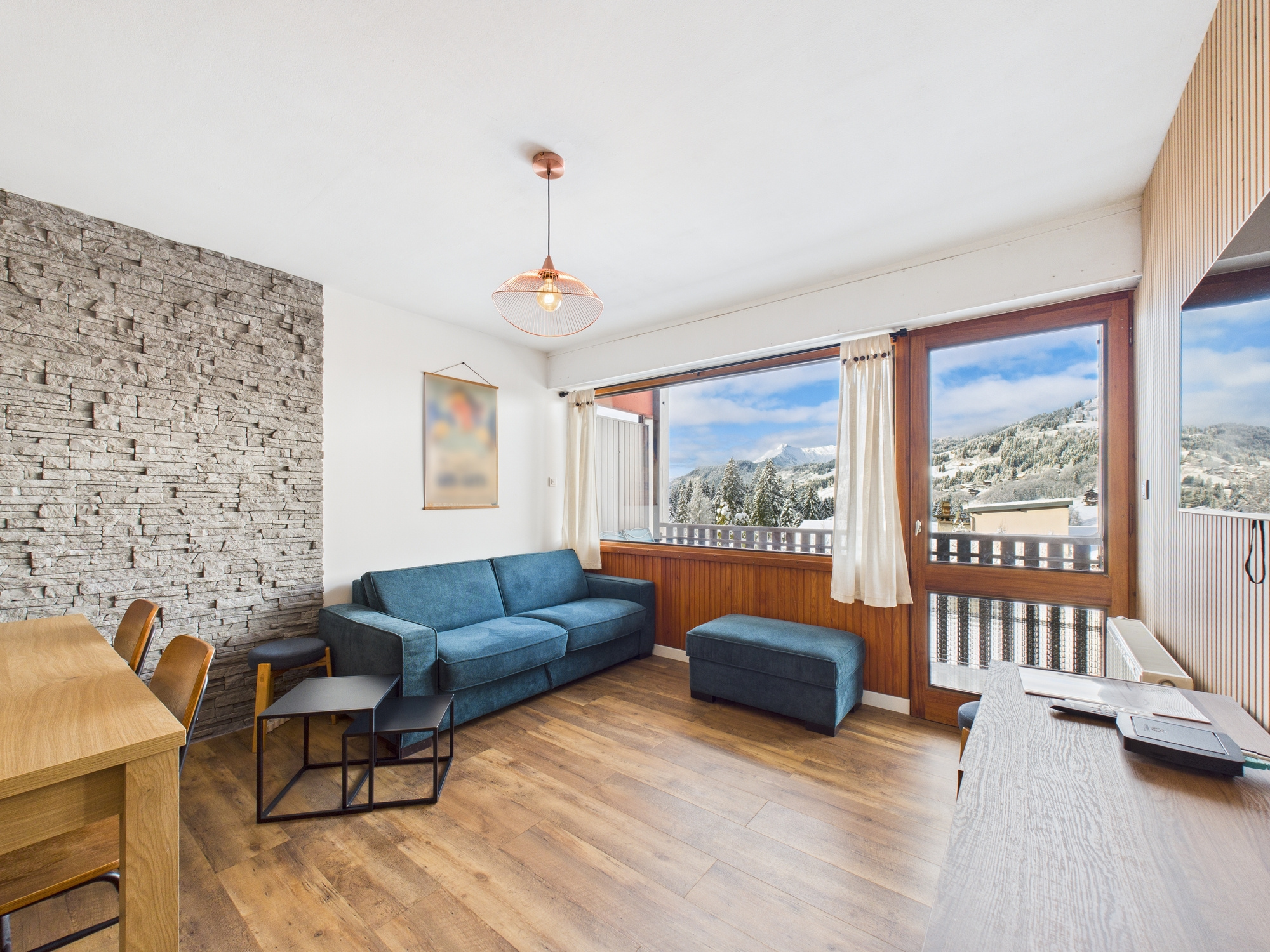 Vue imprenable, et accès direct aux pistes!