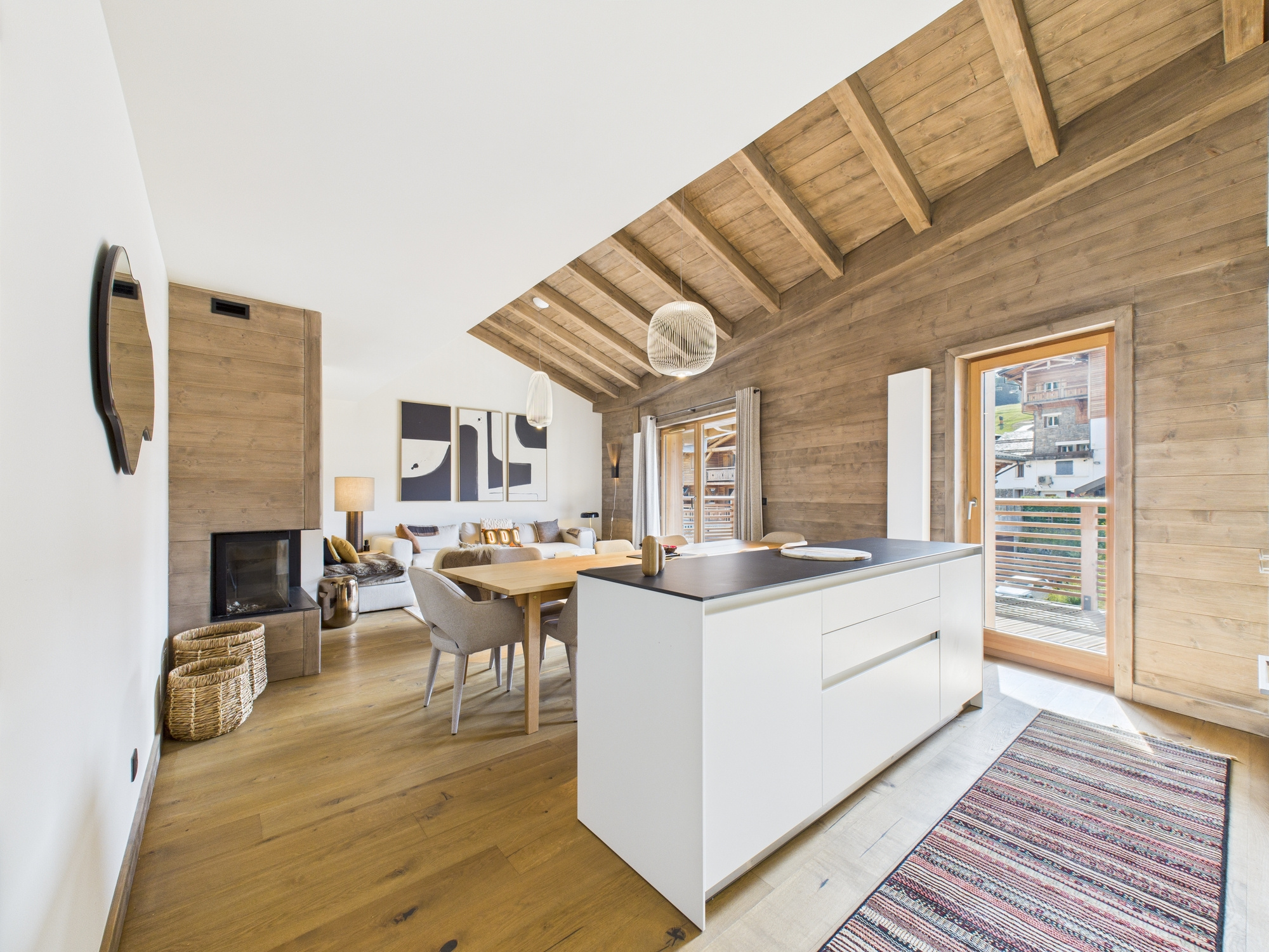 Appartement duplex 6 chambres, meublé   Résidence haut de gamme   Les Gets Centre
