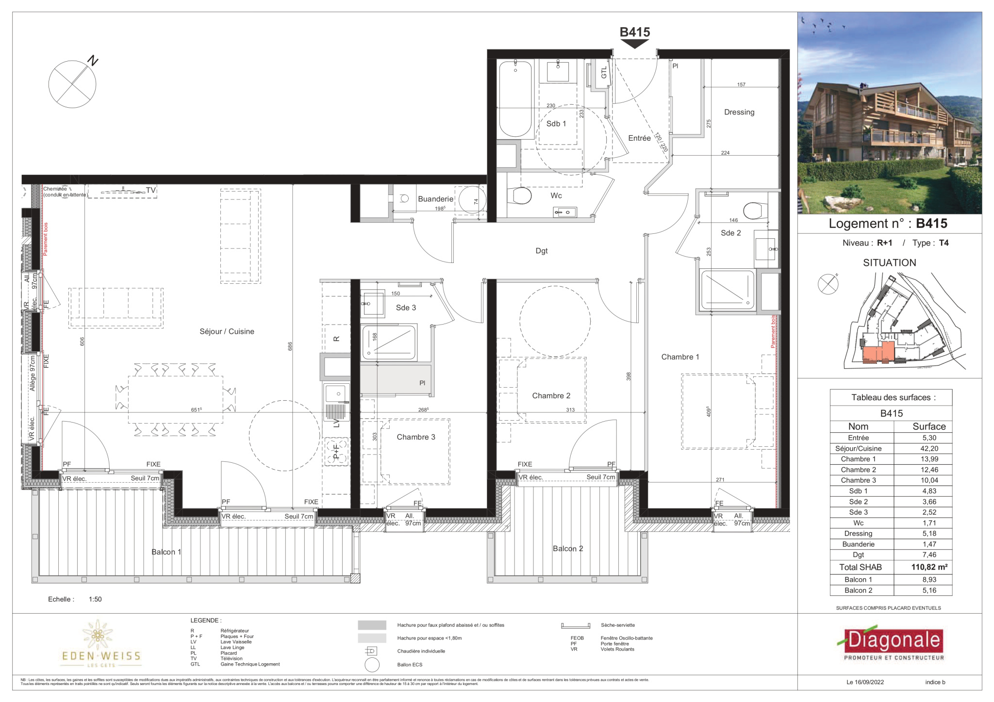 Projet neuf EDEN WEISS - T4 de 110 m2