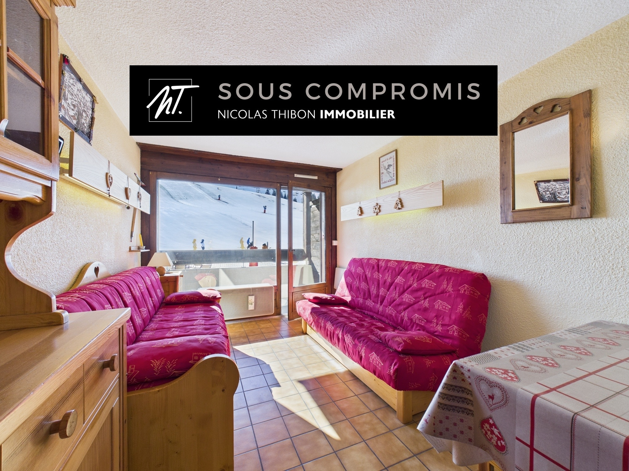 Studio cabine skis aux pieds !